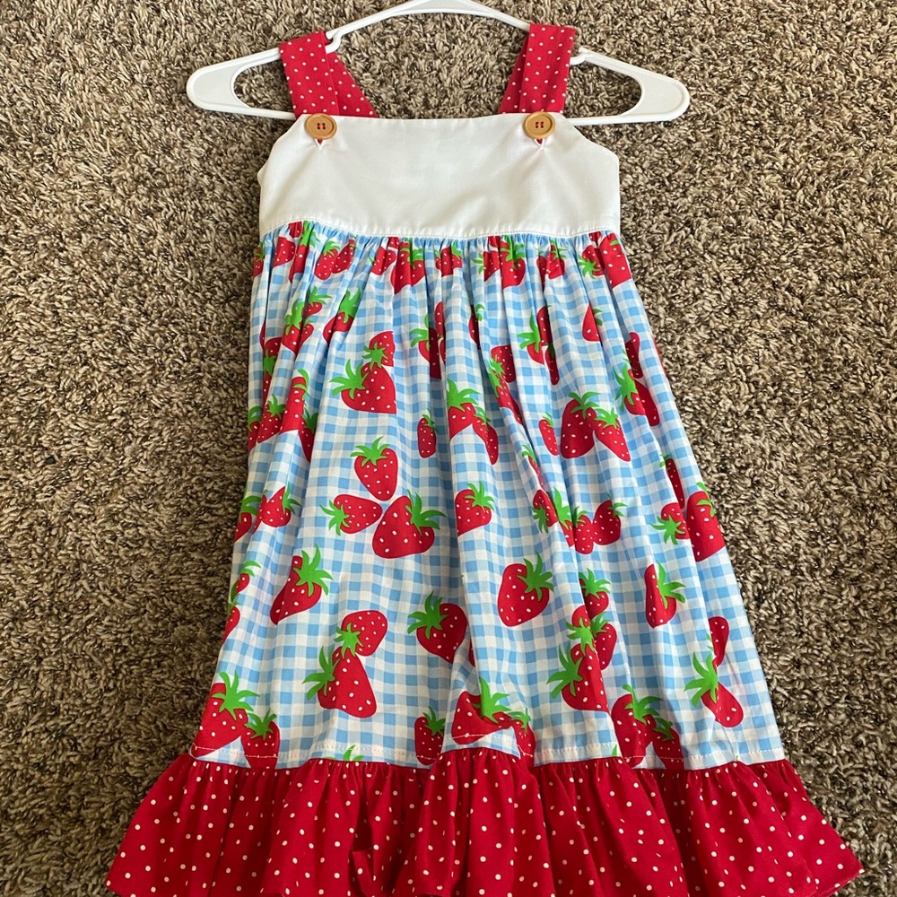 Eleanor Rose dress with strawberries 7/8